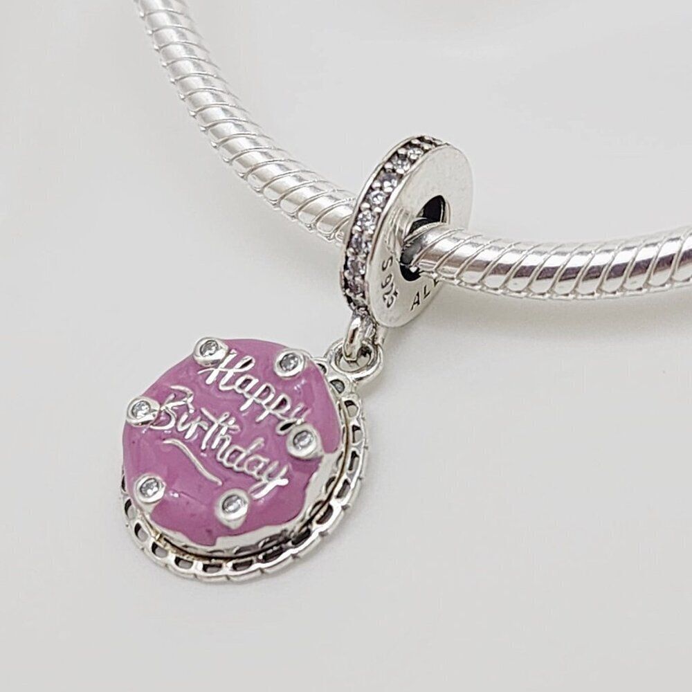 Pandora Pink Birthday Cake Dangle Charm - Picture 3 of 5